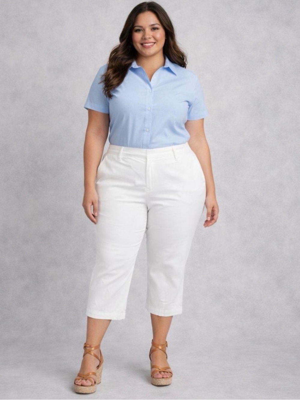 Classic White Pedal Pants - Lane Bryant NWT